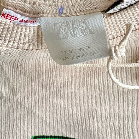 Zara Babar Toddler T Shirt New With Tags Size 3 Years Old T-Shirt Unisex - Picture 2 of 3